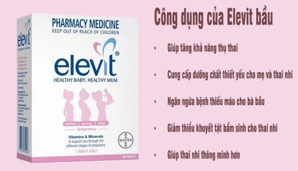 Lợi ích của Elevit cho bà bầu 3 tháng đầu