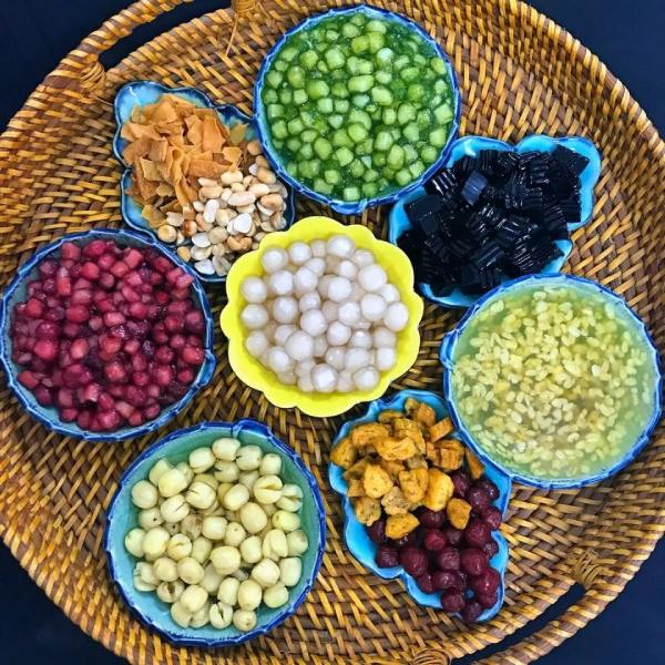 Nguyên liệu làm chè thập cẩm
