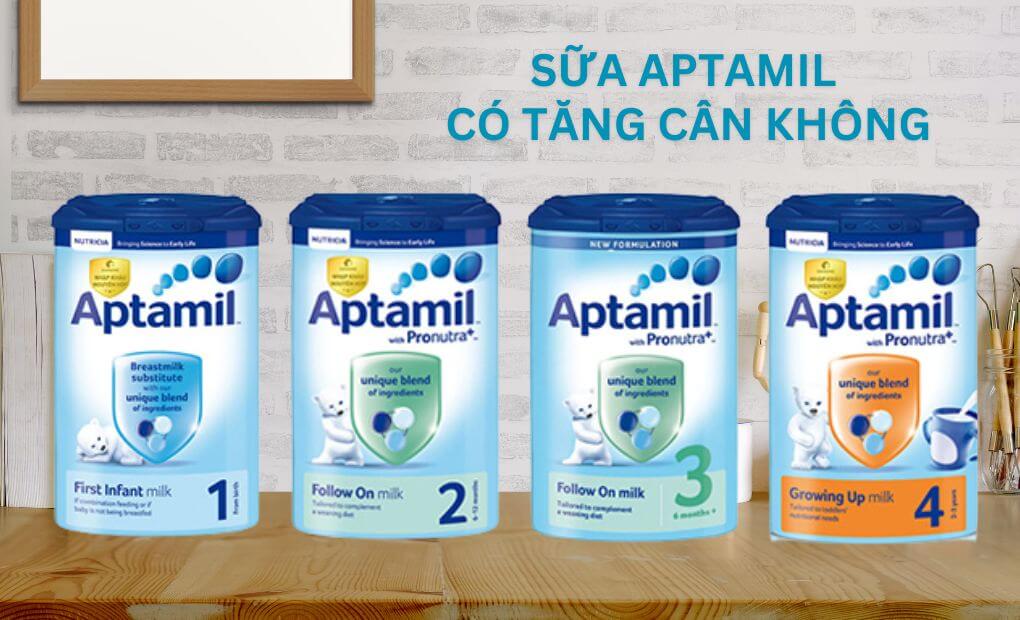 Uống sữa aptamil có tăng cân không
