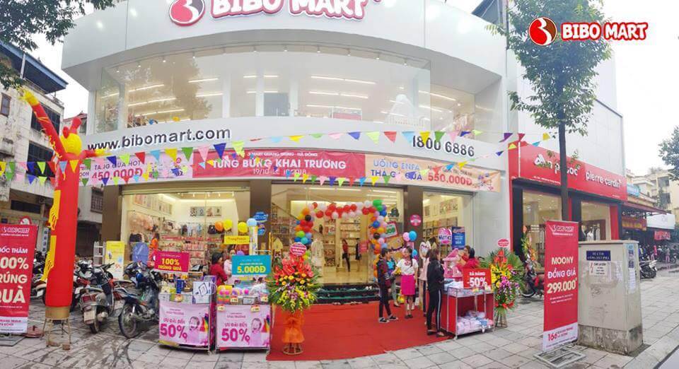 Hệ thống cửa hàng Bibo Mart trên toàn quốc