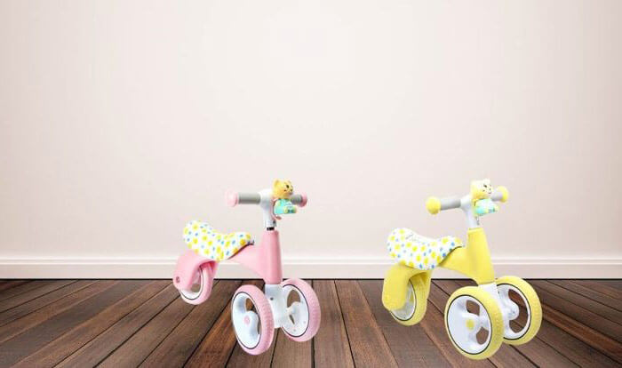 Bé được bé rèn luyện kỹ năng giữ thăng bằng