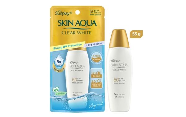 Kem chống nắng Skin Aqua nắp vàng dành cho da dầu, da hỗn hợp