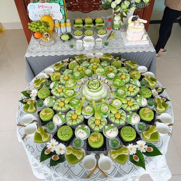 Mâm cúng đầy tháng cho bé