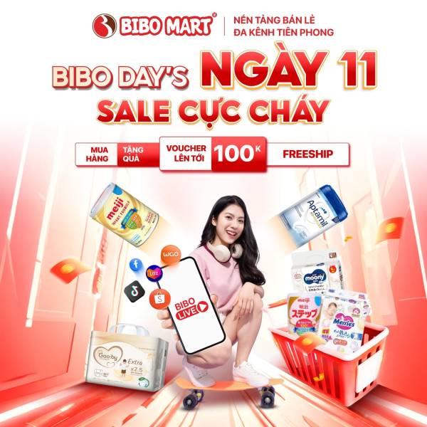 Bibo’s Day vào ngày 11 hàng tháng siêu sale cực cháy