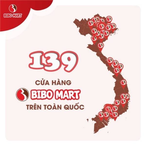 Bibo Mart sở hữu hơn 100 cửa hàng trên toàn quốc