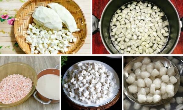 Cách làm cùi bưởi nấu chè