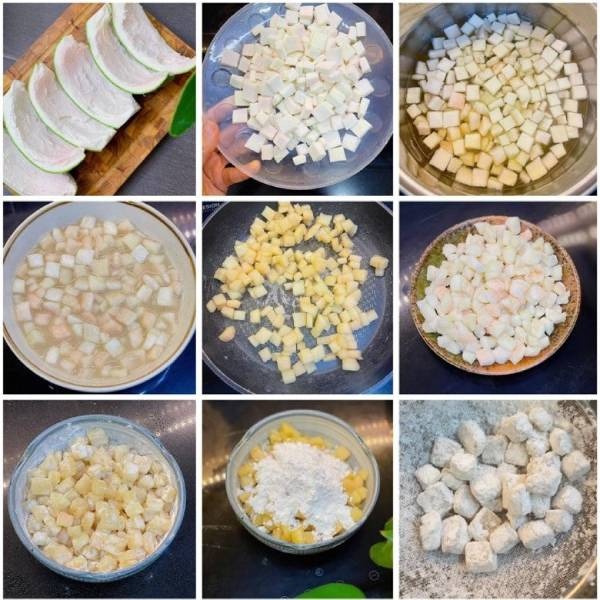 Làm cùi bưởi một cách kỹ lưỡng