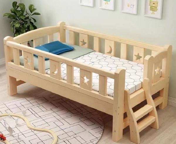 Các góc cạnh của cũi gỗ em bé cần được bo tròn và mài nhẵn mịn