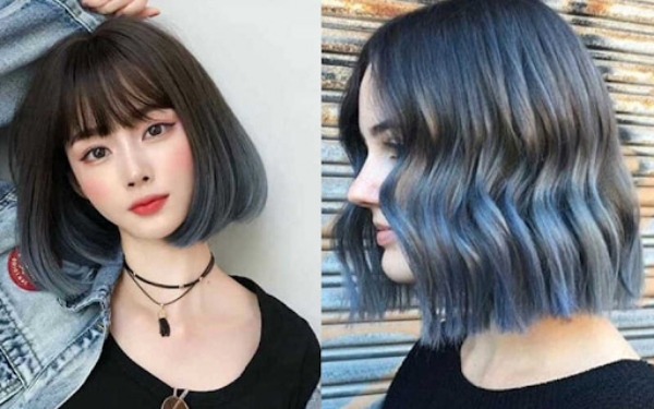 Kiểu tóc ngắn nhuộm highlight