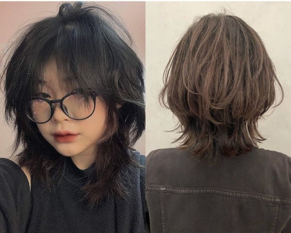 Kiểu tóc short wolf cut