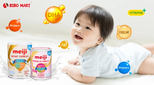 Sữa Meiji cung cấp hệ dưỡng chất cho bé