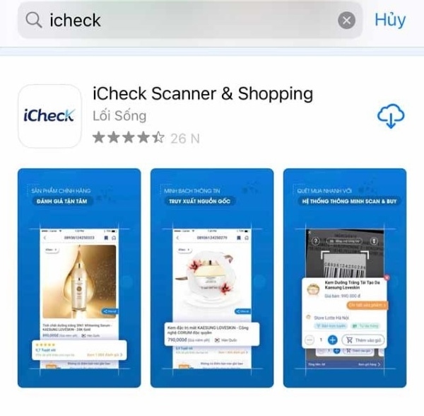 Tải ứng dụng iCheck có mặt trên hệ điều hành Android và iOS