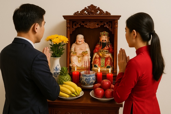 Ăn mặc sạch sẽ, gọn gàng khi khấn vái