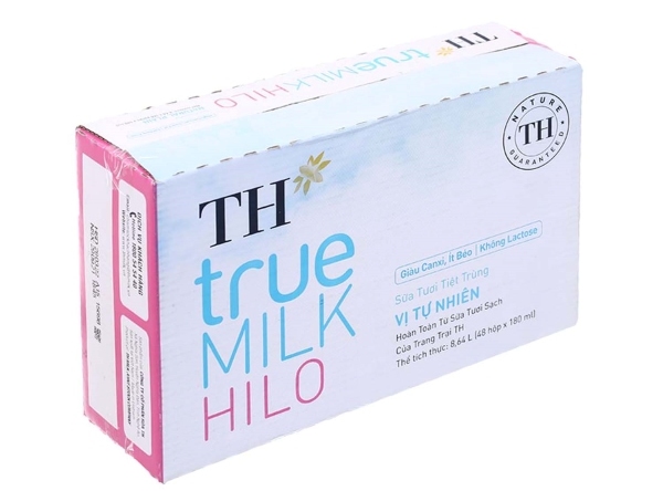 Thùng sữa TH Hilo hương vị tự nhiên