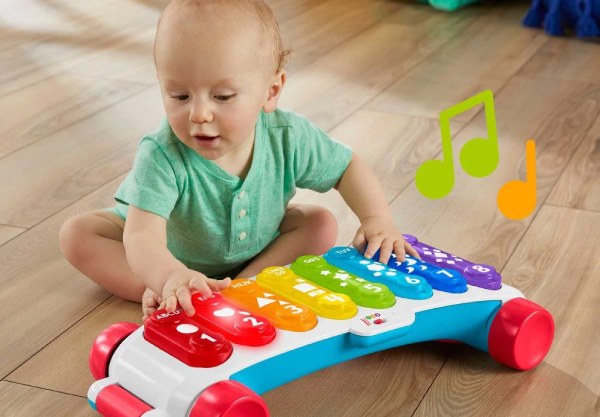Đồ chơi đàn màu sắc giúp bé phát triển thính giác, màu sắc