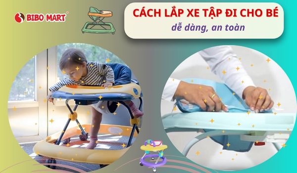 cách lắp xe tập đi