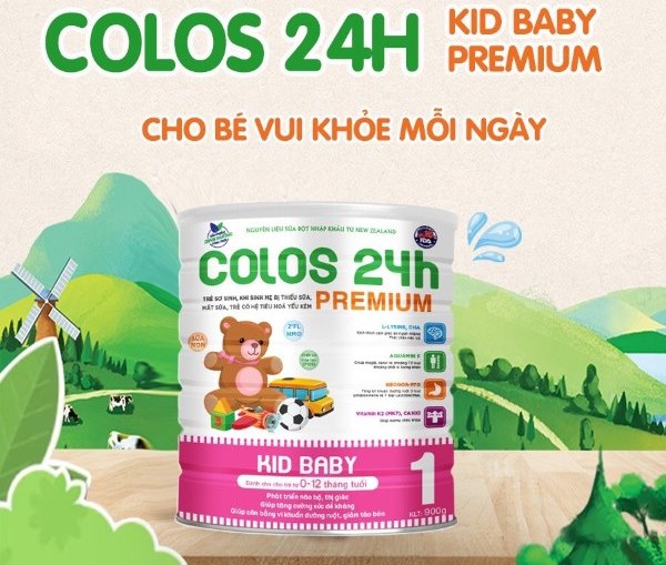 Sữa Colos 24h Premium được quảng cáo bổ sung nguồn năng lượng thiết yếu cho trẻ nhỏ