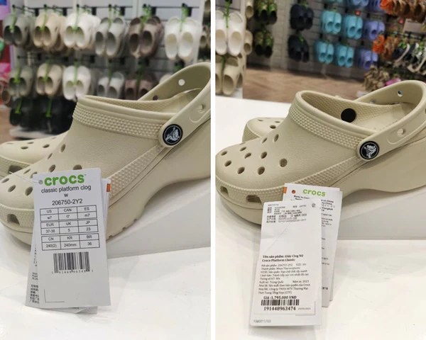 Phân biệt dép Crocs chính hãng và hàng nhái