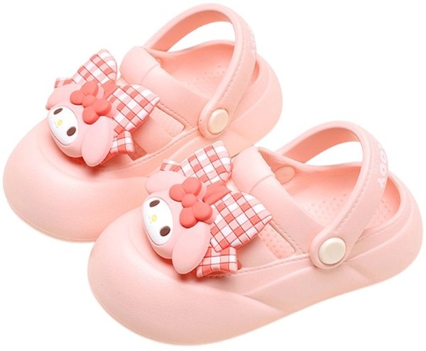 Dép Crocs hình Melody nơ hồng
