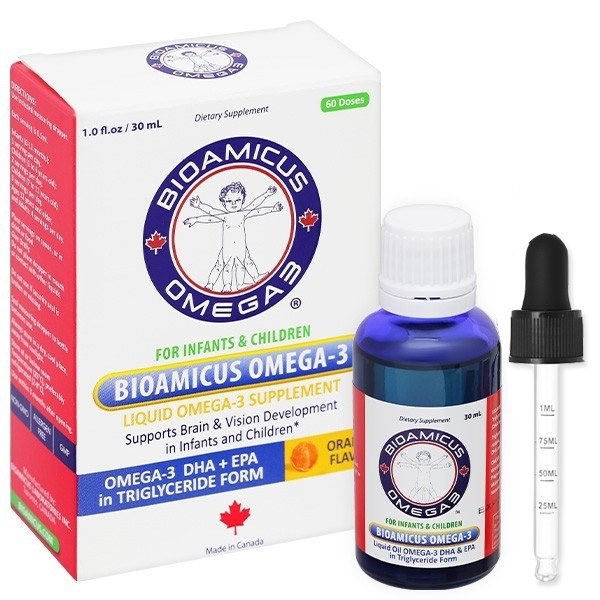 Sử dụng BioAmicus Omega-3 DHA để bổ sung DHA cho trẻ sơ sinh 0-6 tháng tuổi