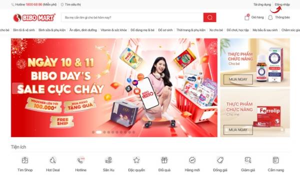 Truy cập Website và đăng nhập tài khoản