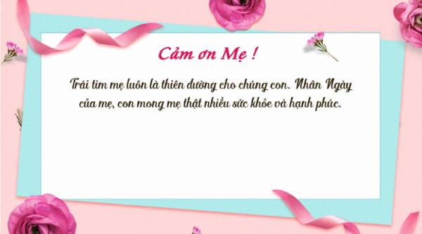 Gợi ý lời chúc ngày của mẹ ý nghĩa nhất