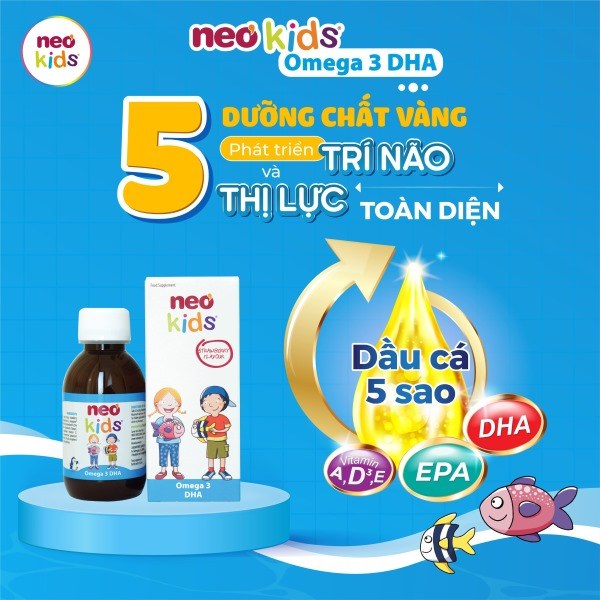 Dầu cá thương hiệu Neo Kids cung cấp Omega 3 chất lượng đạt chuẩn IFOS