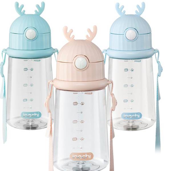 Bình nước Inochi Goki Rudy 450ml nhiều màu cho bé
