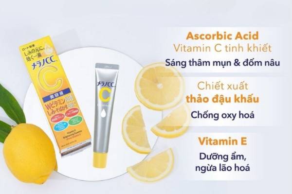 Các thành phần nổi bật của serum CC Melano