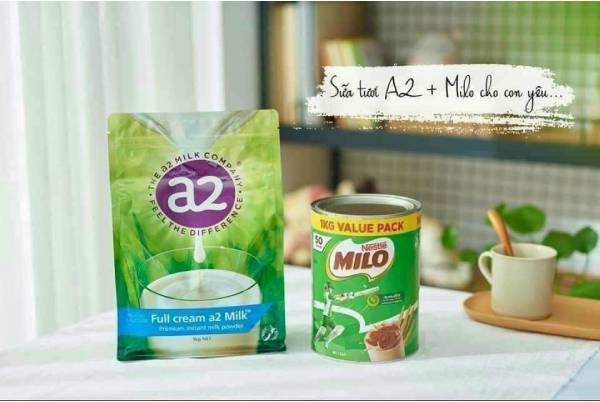 Công thức sữa milo + A2 thơm ngon, tốt cho hệ tiêu hoá