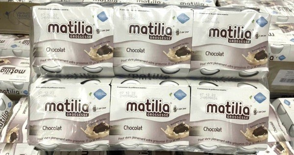 Giá 1 thùng sữa bầu Matilia dao động từ 1.500.000 - 1.800.000 đồng/thùng