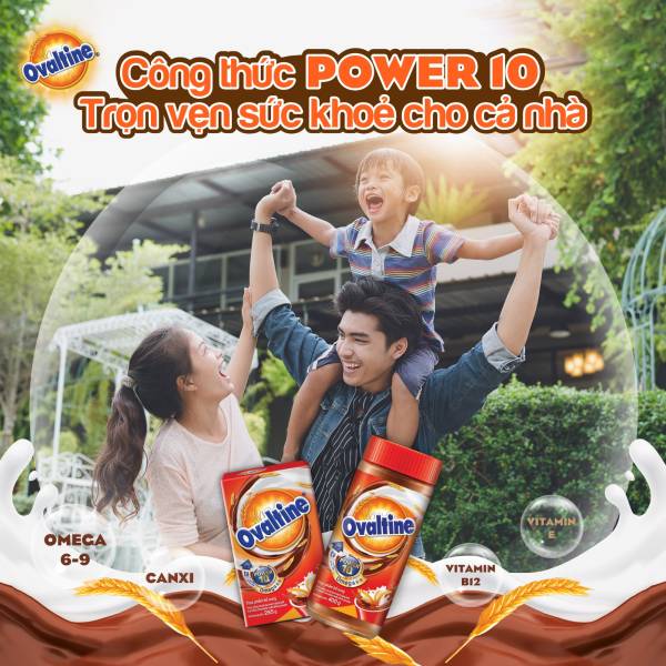 Ovaltine giúp tăng cường sức đề kháng cho cả gia đình