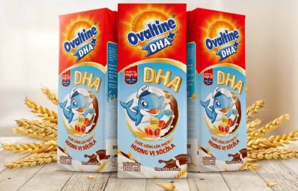 Sữa Ovaltine DHA hương vị socola giúp trẻ tăng cường trí não