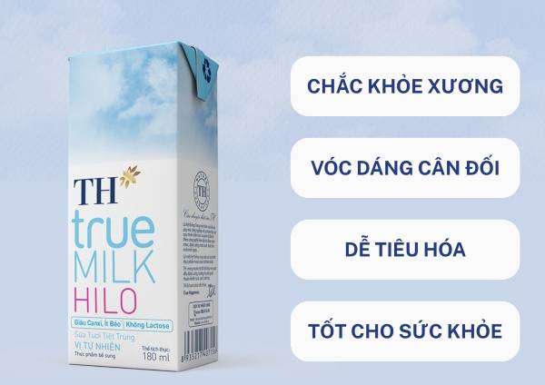 Sữa TH True Milk Hilo giúp bé chắc khỏe xương, dễ tiêu hóa