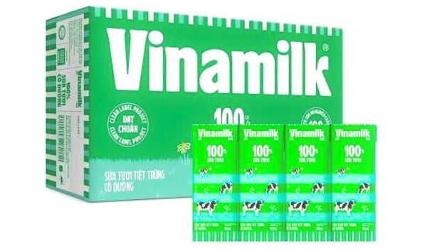 Thùng sữa Vinamilk 180ml (loại hộp giấy) thường gồm 48 hộp nhỏ
