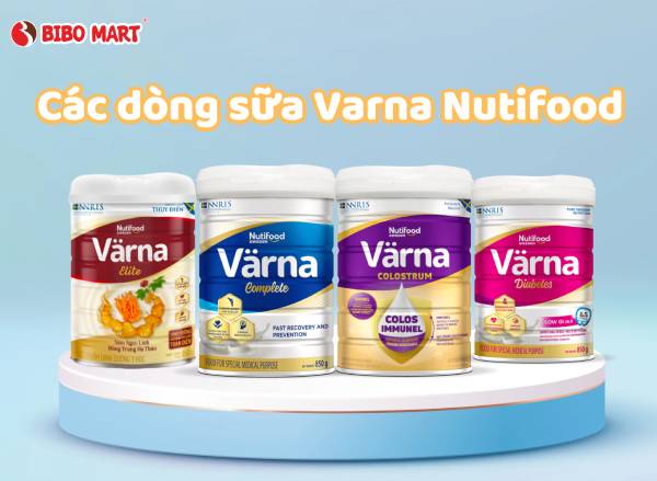 Varna là dòng sữa dinh dưỡng chuyên biệt cho người trưởng thành