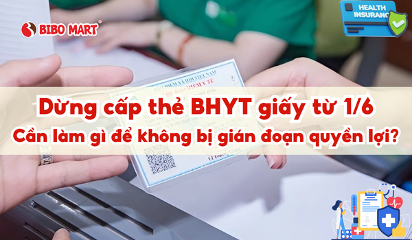 thẻ bảo hiểm y tế giấy