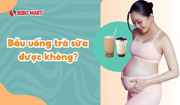 bầu uống trà sữa được không