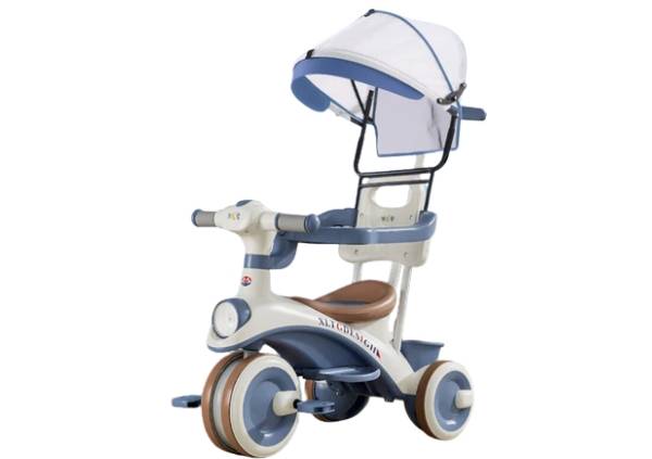 Xe 3 bánh trẻ em 618 kèm màn che dễ thương
