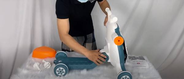 Hướng dẫn lắp xe tập đi đa năng chế độ xe scooter