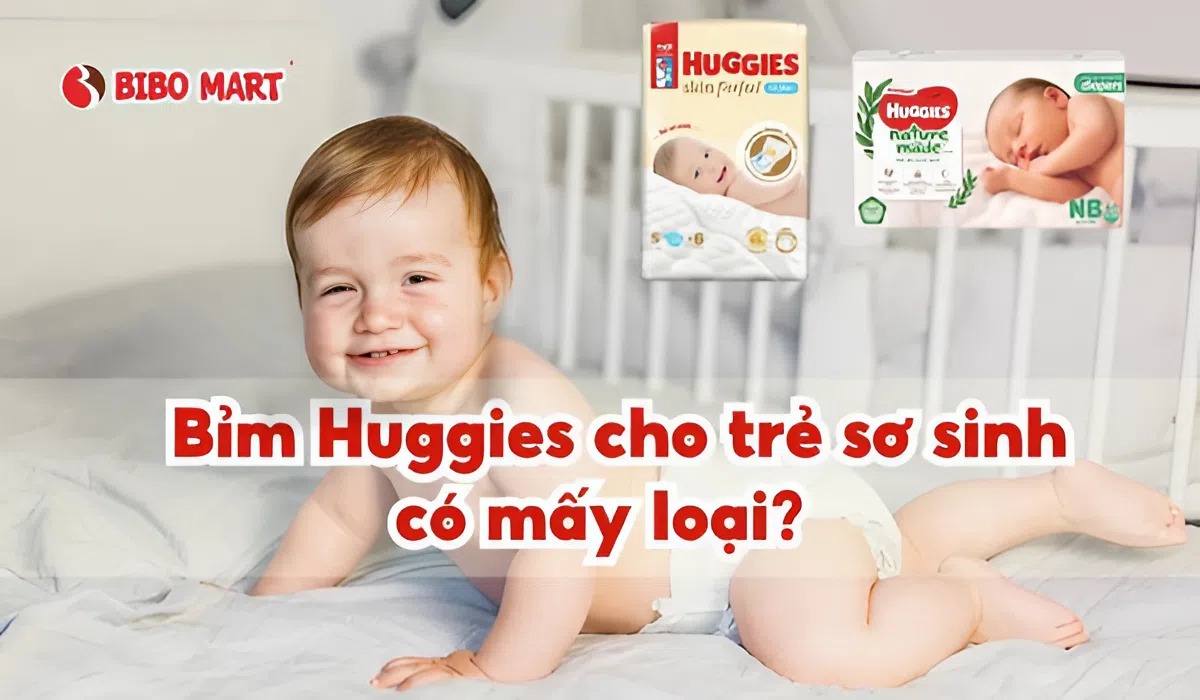 Bỉm Huggies cho trẻ sơ sinh có mấy loại?