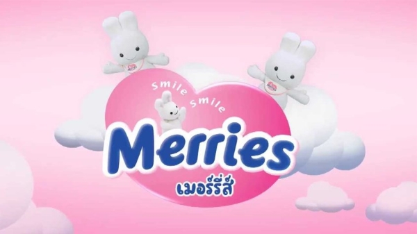 Bỉm Merries mềm mại và thân thiện với làn da trẻ