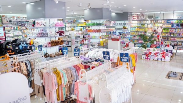 Đa dạng sản phẩm chăm sóc mẹ và bé yêu được bán tại các cửa hàng Bibo Mart