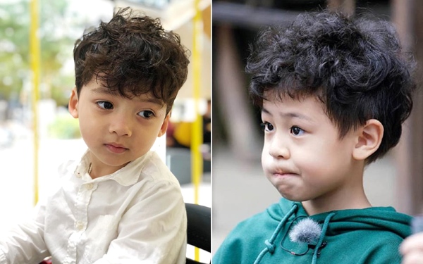 Kiểu tóc thời trang với lọn xoăn nhẹ đáng yêu như idol nhí