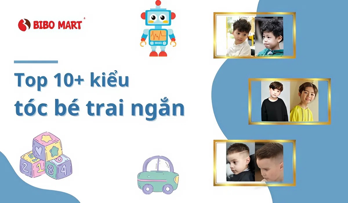 Top 10+ kiểu tóc bé trai ngắn dễ cắt tại nhà, mát mẻ cả hè