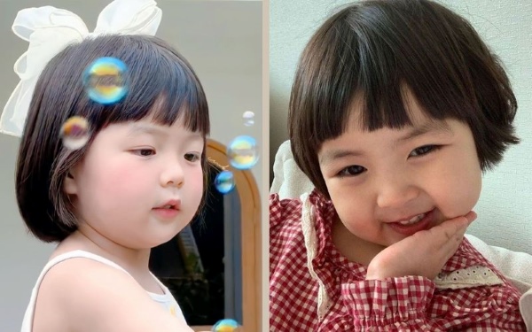 Bé trở nên dễ thương hơn với tóc ngắn mái ngố