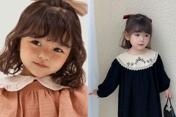 Tóc ngắn bé gái đi tiệc sang chảnh