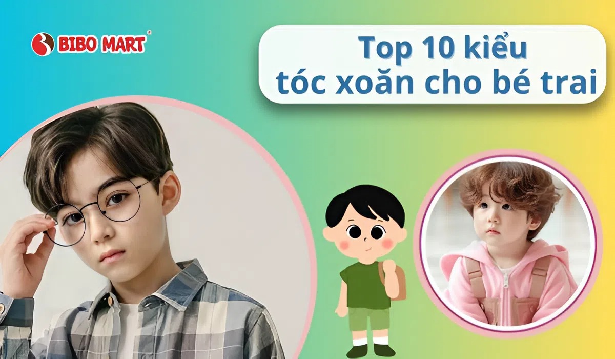 Top 10 kiểu tóc xoăn cho bé trai được ưa chuộng nhất 2025