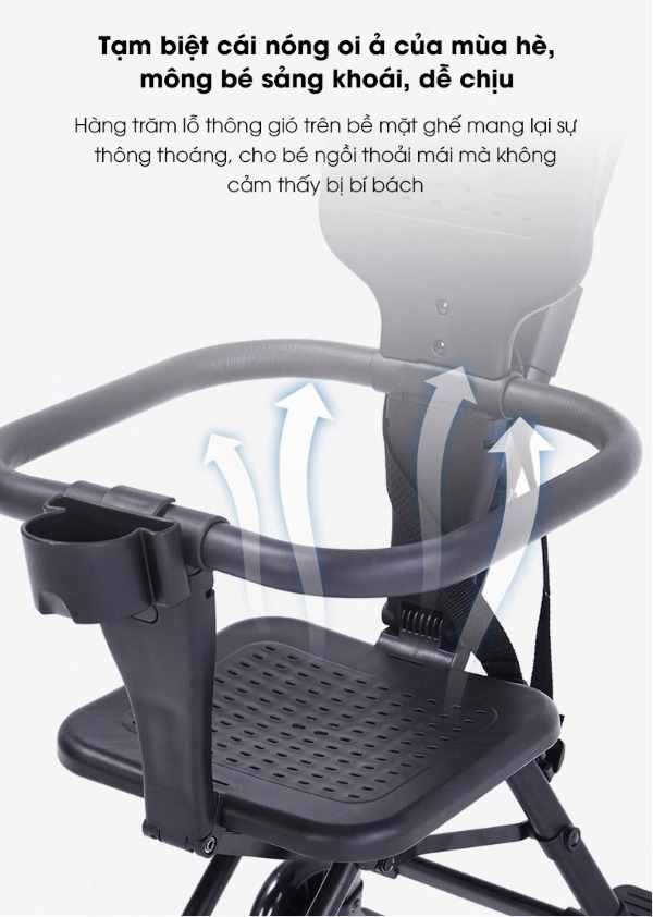 Nên chọn các loại xe đẩy thoáng khí để bé dễ chịu khi sử dụng