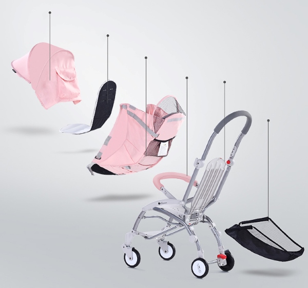 Xe Vovo có thể tháo rời các bộ phận giúp vệ sinh dễ dàng
